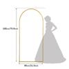 Marco de Arco Transfronterizo Oro Hierro Arte Fondo Soporte Arreglo Floral Artificial Accesorios Fiesta Metal Globo Soporte Boda