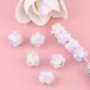 Industria pesada camelia perla taladro bola agujero recto cuentas DIY cadena para teléfono móvil llavero cadena para bolso accesorios al por mayor