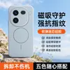 Adecuado para funda de teléfono iQOO12 12pro, accesorio magnético para teléfono de silicona flocado, cubierta de teléfono suave y amigable con la piel