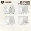 100% Algodón Ropa Interior para Niños Clase A Antibacteriano Entrepierna 100% Algodón Calzoncillos Tipo Boxer Verano Transpirables Calzoncillos Tipo Boxer para Niños