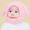 Nuevo sombrero para cachorro sombrero de invierno para niños sombrero de conejo sombrero con orejas sombrero de punto para niños cálido lindo sombrero de terciopelo a prueba de frío