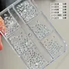 5A Alta Qualidade Zircônia Gota d'Água Marquesa Diamante de Unha Gelo Transparente Borboleta Coração Pacote de Material Diamante de Zircônia Decoração de Diamante de Unha