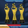 Troféu Redondo de Metal Criativo Troféu de Parceiro Estratégico Troféu de Artesanato em Metal Troféu Personalizado Personalização
