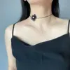 Collar de Cristal con Perlas de Flores de Verano para Mujer, Cadena Dulce de Clavícula de Nicho de Alta Gama, Collar de Flores