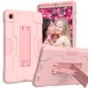 Comercio exterior aplicable a Samsung Tab A7 Lite T220 funda de tableta de silicona a prueba de caídas de color contrastante T2 25 carcasa protectora con soporte