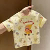 Nuevo Conjunto de Dos Piezas de Verano para Niños y Niñas, Bebé, Persona Estrella de Dibujos Animados, Lindo Conjunto de Camiseta de Manga Corta y Pantalones