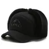 Gorra de Béisbol de Invierno para Hombre con Forro de Felpa para Personas de Mediana Edad y Mayores, Calidez al Aire Libre y a Prueba de Viento, Protección para los Oídos de Pana, Gorra Tipo Pato para Papá Abuelo