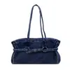 Bolso de hombro retro de mezclilla coreano para mujer, principios de otoño, gran capacidad, moderno, de nicho, versátil, elegante
