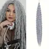 Venta Caliente Transfronteriza Fibra No Química Europea y Americana Trenzado de Ganchillo Trenzado de Cabello Rastas Peluca de Rizo Profundo Mango de Cabello de Onda Profunda