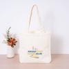 Bolsa de lona con logotipo impreso personalizado, bolsa de lona para estudiantes, bolsa de lona portátil de un solo hombro, bolsa de lona publicitaria