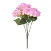 Flores de Hortensia Artificiales para Decoración de Bodas, Decoración de Pared de Flores Falsas Hechas a Mano, Accesorios de Flores de Seda, Flores Artificiales, Venta al por Mayor y Dropshipping de Alta Demanda Transfronteriza