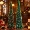 Decoración Plegable para Árbol de Navidad Transfronteriza Adorno de Piso de Alto Nivel para Sala de Estar en Casa Arreglo de Escena Atmosférica