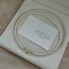 Collar de Cristal y Perlas de Nicho de Alta Gama Estilo Francés para Mujer, Accesorio de Collar Magnético Versátil de Lujo Ligero en Forma de Corazón para Mujer