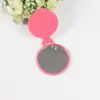 Espejo de Maquillaje Mini Portátil de Stock Listo del Fabricante Espejo Plegable Redondo de Plástico Hecho a Medida al por Mayor para Uso en Movimiento