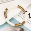 Pulsera de Arcilla Blanda Multicolor Versátil de Moda Joyería para Mujer Casual Vacaciones Playa Transfronteriza Europea y Americana Joyería Hecha a Mano al por Mayor