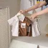 Ropa de Bebé Verano Conjunto de Dos Piezas Traje Dividido de Verano para Niño de Un Año Camisa Fina de Manga Corta Pantalones Cortos a Juego