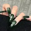 Miçangas de Vidro Verde Safira Olho de Gato Alta Qualidade Elegante Estilo Menina Estilo Irmã Real Clareamento Manicure 30 peças Manicure Usável