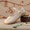 Wanxing 2025 Outono Novo Sapatos Tradicionais de Tecido com Solado Plano, Sapatos Hanfu de Estilo Antigo, Sapatos Bordados de Estilo Étnico