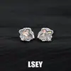 0001 Pendientes Aurora Estilo Minimalista Plata de Ley S925 Personalidad Única Versátiles Pendientes de Alta Gama Joyería de Plata para Mujer Venta al por Mayor