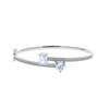 Pulsera de Hip-hop Nuevo Cuadrado con Zirconia en forma de Corazón Moda Europea y Americana Pulsera Elegante de Alta Gama para Mujer Joyería de Lujo Ligero para Combinar con Todo