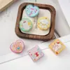 Lindo clip para agenda con forma de corazón estilo ins para chicas, clip de acrílico de dibujos animados, clip para notas DIY, clip de PP de doble cara