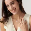 Collar Transfronterizo Europeo y Americano con Temática Oceánica con Corazón de Cobre en Forma de Luna, Estrella de Mar, Moño, Copo de Nieve, Cruz, Colgante de Softbol, Joyería para Mujer
