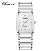 Chenxi Chenxi Square Reloj de Pareja para Mujer y Hombre Venta al por Mayor Cerámica Moda Transfronteriza Reloj de Cuarzo Cx-104A