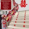 Set de Escalera de Boda Decoraciones Creativas para Boda Decoración de Habitación de Boda Colgantes para Pasamanos de Escalera Suministros para Boda Rústica