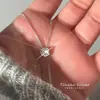 Collar de Cubo de Rubik Corazón Diseño de Nicho Femenino Sentido Avanzado Simple Cadena Ligera de Lujo para Clavícula 2024 Nuevas Explosiones Venta al por Mayor