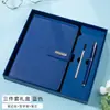 Conjunto de Caixa de Presente para Caderno de Negócios, Requintado com Pen Drive USB e Gravação, Caderno Comercial para Escritório, Brinde Corporativo, Luxo Leve