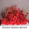 Arreglo Floral de Piso Rojo Boda Decoración con Flores Artificiales Escenario Pasillo Arreglo Floral Fondo Flores Colgantes Flores de Seda Flores Realistas Alta Simulación