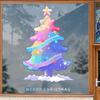 Estilo Anime Colorido Decoraciones para Árbol de Navidad Rejas para Ventana Pegatinas Electrostáticas Diseño de Escena Pegatinas para Puerta de Cristal Decoración de Ventana