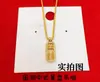 Colar Pequeno Ábaco Dourado Tendência Nacional Novo Pingente de Ábaco Estilo Chinês Ouro Areia Imitação Luxo Leve Nicho Versátil Presente para o Ano da Vida