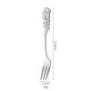 Juego Creativo de Tenedor y Cuchara de Acero Inoxidable Tenedor de Fruta Rosa Creativo Pinza para Cubitos de Azúcar Hielo Cuchara para Remover Café Cuchara de Postre
