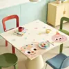 Jogo americano quadrado estilo creme, à prova d'água e de óleo, toalha de mesa sem lavagem, novo modelo 2026, jogo americano quadrado para mesa de jantar, protetor para mesa de centro