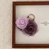 Pinza para el Cabello de Flor de Camelia Estilo Bosque Atmosférico para Mujer, Pinza de Tiburón para Medio Peinado de Primavera, Suave Accesorio de Pasador