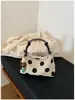 Bolso de Lona Casual Retro Estilo Nuevo 2026, Bolso Cruzado de Hombro de Lunares a la Moda, Bolso de Gran Capacidad para Viajes Diarios