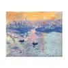Pintura a óleo digital DIY para crianças, comércio exterior transfronteiriço, pintura colorida pintada à mão, paisagem impressionista, pintura decorativa 6122 Monet Nascer do Sol