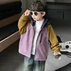 Chaqueta de Polar para Niños Otoño/Invierno 2026 Nueva Elegante Ropa de Invierno Engrosada con Felpa Plus para Niños Top de Finales de Otoño para Bebé
