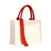 Bolsas de regalo de graduación para escuelas primarias y secundarias, bolsas de lona laminada con diseños personalizados, bolsas de mano de cinta, bolsos ecológicos