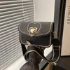 Moda Coreana Estilo Ins Bolso Cruzado de Hombro Amoroso Llegada Nueva Verano 2024 Correa Ancha Bordado Hilo Bolso Silla