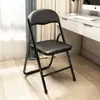 Silla plegable para uso doméstico, silla de dormitorio, silla de comedor, cómoda para estar sentado mucho tiempo, taburete para habitación de alquiler, silla con respaldo, silla de oficina para dormitorio, silla para computadora