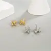 Brincos de Cachorro de Balão Simples Feminino Estilo Minimalista Legal Doce Legal Nicho Japonês e Coreano Brincos de Prata Pura Tendência 2022