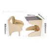 Escritorio integrado para niños, juego de escritorio y silla para niños, escritorio de escritura para estudiantes de primaria y secundaria, escritorio de estudio para niños de madera maciza para uso doméstico