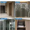 Bisagra de puerta de acero inoxidable de 360 grados, bisagras superiores e inferiores para puerta de gabinete, bisagra oculta de pico de pollo en forma de 7 giratoria, bisagra pivotante de puerta