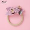 Cross-border Novo Headwear Infantil Europeu e Americano Popular Nylon Fine Hair Belt 9 Cor Costura Meninas Cabelo Flor Bebê Corda Círculo