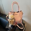 Bolsa de Cubo de Diseño Nicho Casual Textive Primavera 2025 Simple Nueva Moda Bolso Bandolera de Hombro para Mujer