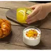 Taza de Vidrio Estilo Japonés Resistente a Altas Temperaturas, Taza para Mousse de Yogur, Taza Transparente para Postre para el Hogar, Molde para Hornear, Vaso de Vidrio