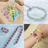 Línea de Pesca Transparente con Cuentas No Elástica Anillo Hecho a Mano Línea Trenzada de Cristal Material para Ensartar Joyería Accesorios
