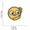 Pegatinas de Tela con Expresiones de Emoji Accesorios para Ropa Calcomanías Decorativas Parches Divertidos Serie de Insignias Redondas Lindas de Smiley
